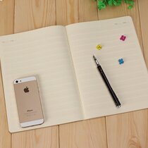 B5 thickened kraft paper student homework book Chinese A English practice composition book beige paper classroom notebook 4