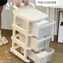 婴儿用品置物架可移动小推车多具奶瓶玩层收物架抽屉防尘无味储纳