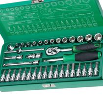 Taiwan Baogong HW-g23801M 14-inch 38-piece hex socket set metric repair nut socket wrench