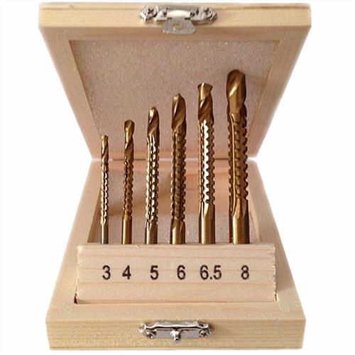 6pcs 3mm 4mm 5mm 6mm 6 6mm 5mm 8mm Ti Coated Drill Bit Cutting H