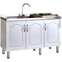 Complete kitchen cabinets stainless steel stove cabinet integrated household simple cupboard rental integrated sideboard