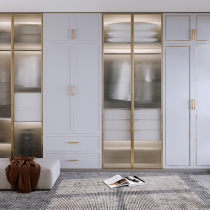 Oil sand glass door aluminum g frame small wick glass door narrow frame wardrobe door leaf screen cabinet glass cabinet door custom