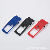 New Pull-out LED Lighting Convenient Magnifying Glass Pressed J Acrylic Square Pocket Magnifying Glass Pocket Model