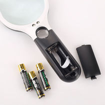 30x magnifying glass with light high-definition high-power handheld for the elderly super multifunctional 40x high-definition thickened version diameter 11