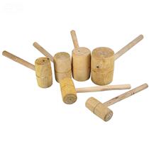 Industrial wooden hammer paint-free and harmless can make glutinous rice cakes wooden pestle large hammer round-head mallet solid wood stone mortar