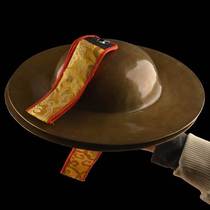 Tibetan copper is just dialing the cymbal Buddhist method to rub cymbal folk by hand Nepal bronze cymbal instrument.