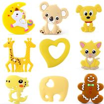 KeepGrow 1pcs Baby Animal Silicone TeetherSs Dog Dinosa