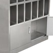 Sufa Shuole stainless steel water cup cabinet staff tea cabinet workshop F water cup holder student water cup cabinet lounge water