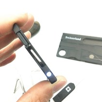 Swiss Swizerland multi-function knife card tool card camping card combination tool tweezers LED pen