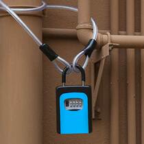 Password key box installation-free decoration password lock B&B handover door padlock box installed independent station