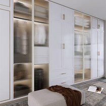 Sideboard glass door 20 white aluminum frame minimalist glass door narrow frame wine cabinet door leaf wardrobe glass cabinet door fixed