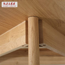 Nordic Solid Wood Flat Leg Table ronde Sofa Edge A Few Sides Table Oak Dining Room Solid Wood Table Coffee Dining Room Small Tea Table