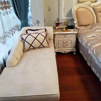 European neoclassical fabric chaise longue small apartment bedroom beauty couch removable and washable recliner sofa leisure toffee chair