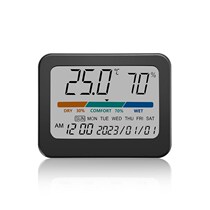 Cross-border new products Home thermometer and hygrometer Indoor thermometer Color large screen with perpetual calendar Electronic thermometer