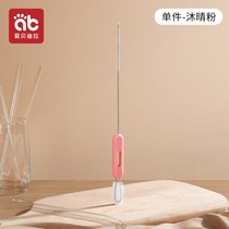 Straw brush bottle cleaning brush baby straw cleaning brush extended curved thickened cup cover cleaning brush