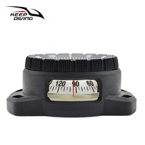 50-meter scuba diving strong magnetic north needle elastic elastic rope wrist underwater luminous compass with side view window