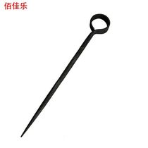 Purely hand-forged iron awl steel awl iron drill steel drill fixed eel paper traditional W old-fashioned handmade steel
