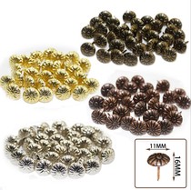 German bedside soft bag hard bag bubble nails sofa cabinet antique bronze iron nails chrysanthemum willow nails hardware round head soft bag