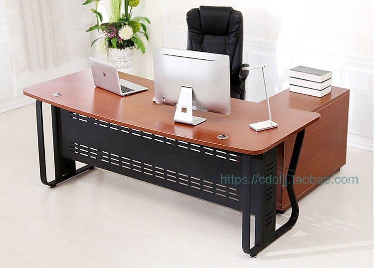 Chengdu Plate Office Furniture Steel Wood Bandae Modern Competent Desk desk boss table manager class desk desk custom-Taobao