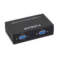 New product Fengjie FJ-201UK dual computer shared mouse and keyboard switch kvm2 port vga two-in-one sharing