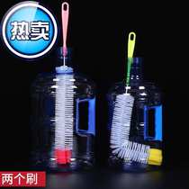 Bucket cleaning and washing tool special inner wall length L brush can be bent to brush large bucket bottles with extended brush