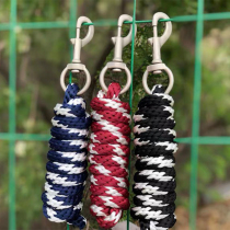 Hand-woven equestrian pulling rope horse bridle accessories reins horse steel rope horse-drawing dog rope extra large hook