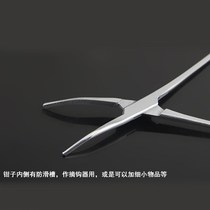 Stainless steel fishing hook picking pliers throat pliers pet hemostatic pliers Luya elbow pliers steel unhook deep hook hook remover