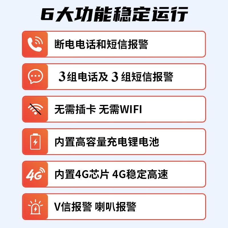 Manufacturer State Domain IoT Power outage siren 220V mobile phone call notification 380v Power off siren temperature hypoxia-Taobao