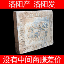 Han Brick Portrait Brick Han Dynasty Horse-drawn Cart Brick Mural Antique Brick Ancient Building Decoration Portrait Stone Qin Brick Han Tile