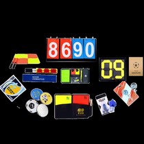 Factory sells football match referee supplies linesman flag picker red and yellow card referee equipment W professional mouth guard