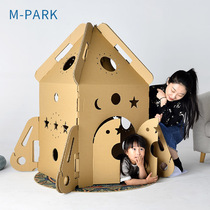 Rocket Spaceship Carton Small Tent Cardboard Castle Small House Children Play House Room Boy Playhouse Model