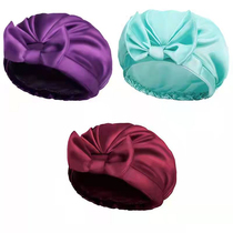 Spot quick release new household double-layer thickened big cute Korean shower cap new lady bow shower cap for women