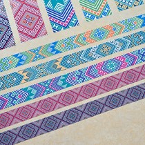 Guangxi event display Zhuang culture advertising adhesive sticker Zhuangjin B&B booth frame table head desktop decoration sticker