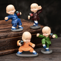 Manufacturer4Pcs lot Resin Crafts Gift LBovely Little Monk Sculpture