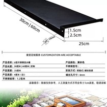 Stainless steel waterfall outlet flow channel flow wall water curtain water feature wall decoration landscape fish pond garden courtyard