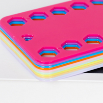 Ready stock (pack of 10) colorful plastic threading board cross stitch thread embroidery thread thread management board threading board Su