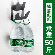 Hole-free double-layer pot lid rack kitchen storage rack w vegetable chopping board rack multi-functional storage rack wall-mounted black