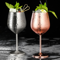 Factory Sales 2Pcs Wine Glasses Stainless Steel 18 8 MetSal Wineglas