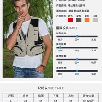 Summer thin mesh vest mountain climbing quick-drying casual multi-pocket middle-aged men photography fishing v-neck large size vest