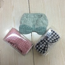 Imported from South Korea LIFE COOK tastes life hair tie hair tie dry hair Q tie big bow coral