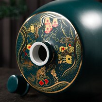 Jingdezhen ceramic wine bottle one catty bayberry wine jug set 1 catty 3 catties 5 catties creative drum wine jar special price