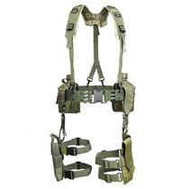 Outdoor tactical multifunctional h-functional outer belt Y belt waist sling weight-bearing shoulder strap light chest hanging multi-color nylon