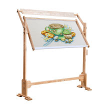(Seasonal Selection) Embroidery Stand Embroidery Stand Solid B Wood Household Small Desktop Cross Stitch Stretch Stand Firm