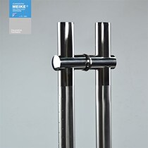 Stainless steel glass door handle with adjustable hole spacing Solid wood door flat tube large wire bright handle Bar door handle with handle