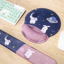 Creative Office Get Rich Silicone Wrist Pad Mouse Pad Anti-Slip Love Cartoon W Holding Hand Can Be Transferred