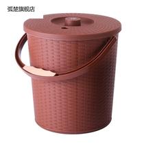 Bamboo Guan Tea Barrel Tea Slag Bucket Kongfu Tea Accessories Small Number Tea C Bucket Household Plastic Tea Bin Waste Water