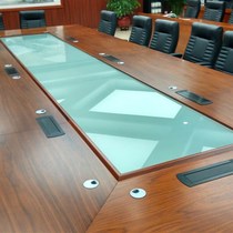 Electric flip table information socket automatic rotating tabletop multimedia junction box conference integrated power strip