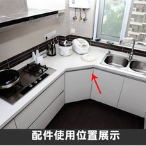 Tile cabinet columns aluminum alloy diamond cabinet corner columns pentagonal cabinet columns ceramic tile stove materials and doors