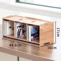 Long film quality large-capacity light and shadow storage box that can be stacked with a CD rack a disc organizer a singing wood storage box