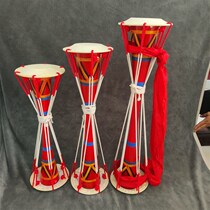 Pull rope drum Liannan Yao drum painted long drum Guangxi climbing rope dance drum student art test drum pan rope prop drum